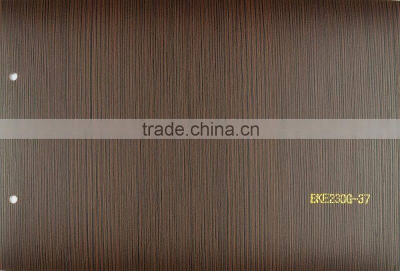 Factory Manufacture Customized wood grain pvc film for cabinet door