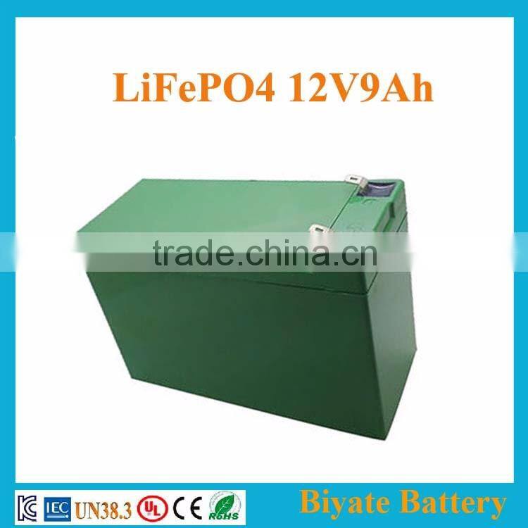 12 volt battery 9Ah 4s LiFePO4 rechargeable battery