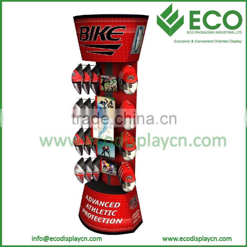 Unique Designed 2 sides Hook Hats Advertising Display Stands for Clothing Store