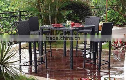outdoor furniture PE rattan bar chair