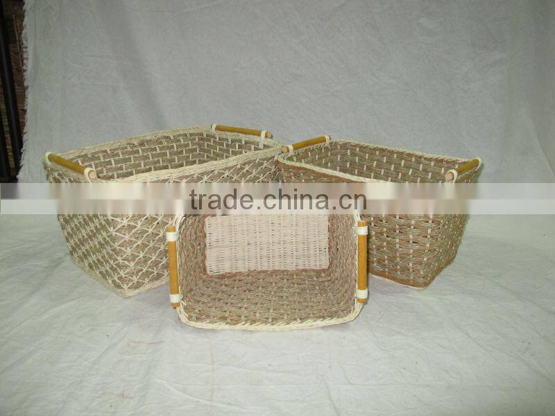 2015 New Product Water Hyacinth Basket for Home Decoration and Furniture
