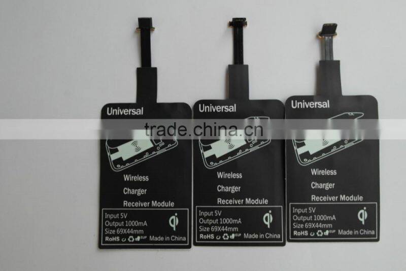 CE,RoHS,FCC Approved qi wireless charger receiver,OEM/ODM quick deliver power paster