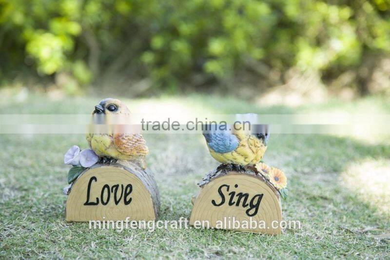 Wholesale Cheap Garden Resin Birds for Home Decoration