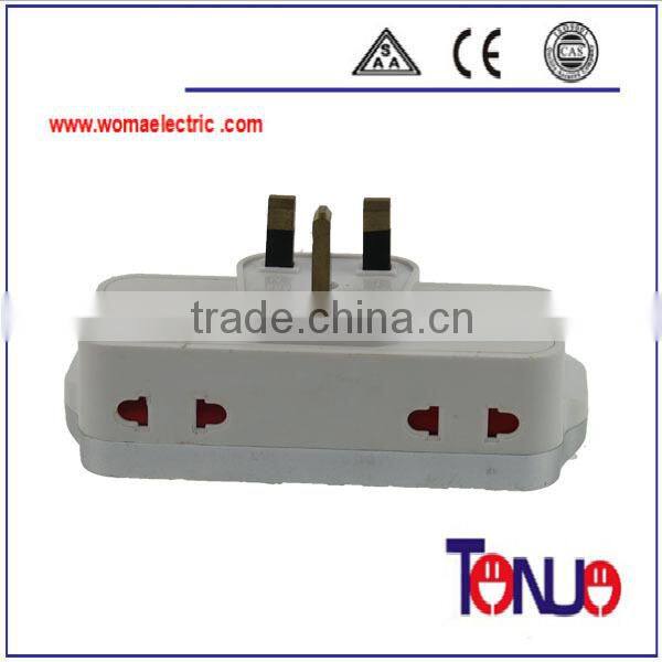 2 way multi travel plug socket