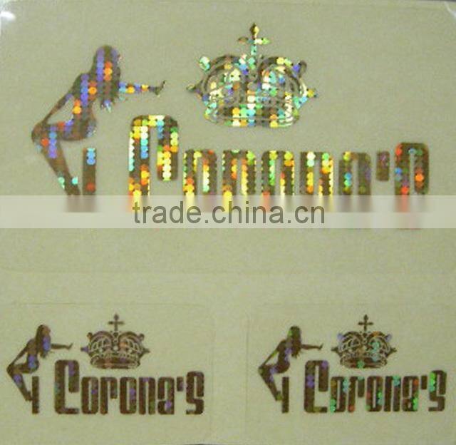 Custom Self Adhesive Gold Foil Hot Stamping Label