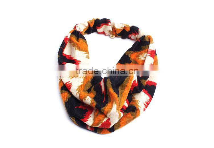 2015 beautiful fashion Wholesale cutton fabric hair accessories, multi color headband