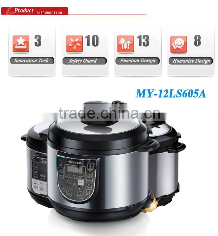 Baby Food Design Automatic Pressure Cooker 7l Stainless Steel