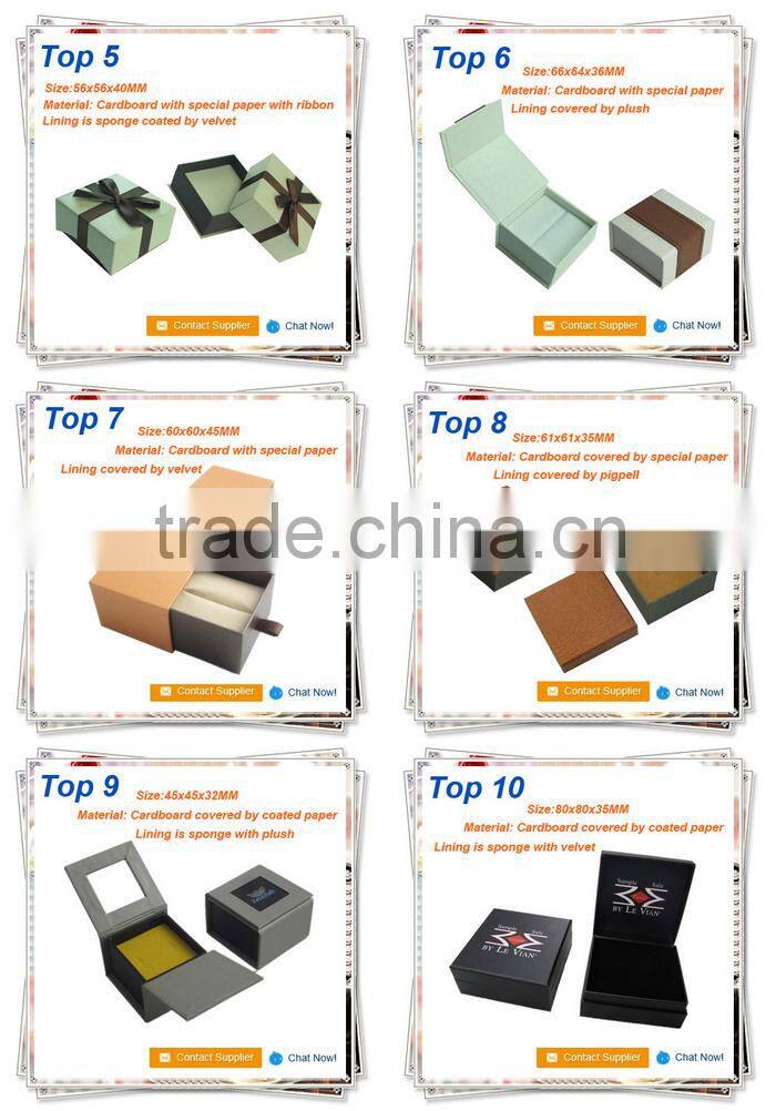 015 China Supplier Custom Cardboard Paper Jewelry Cheap Ring Box