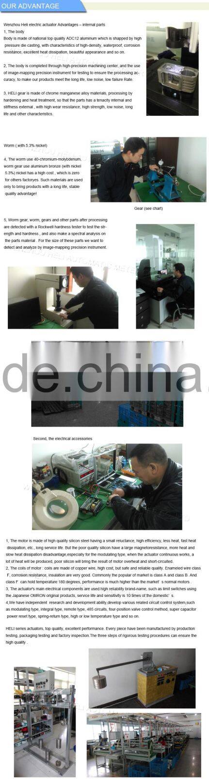 100N.M perfect perfomance electric actuators( direct installation HL-10)