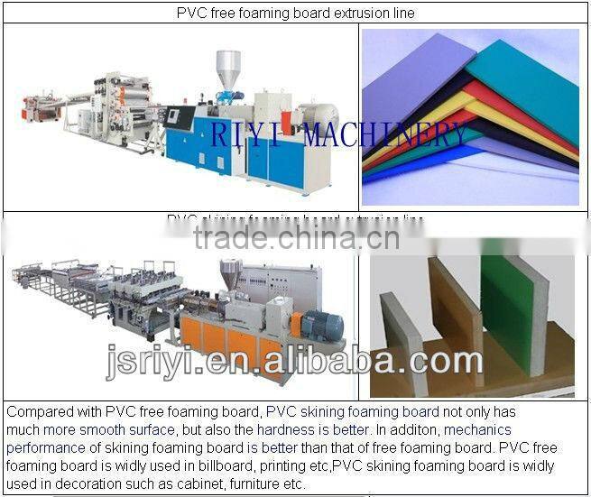 PVC skinning foaming board WPC foam board production line