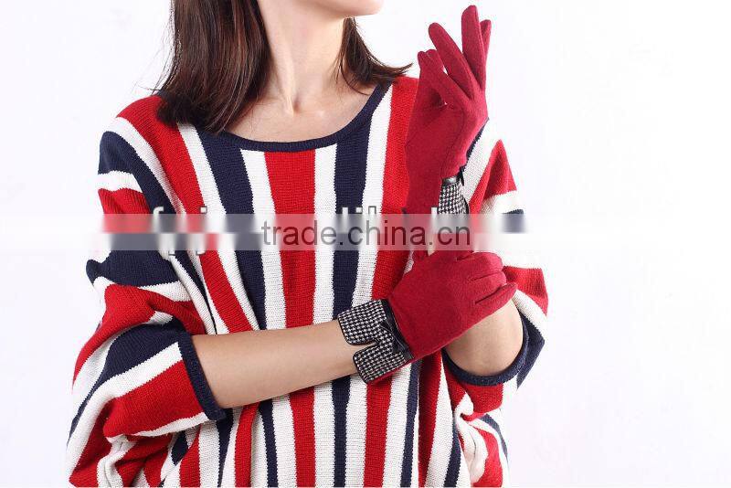 Hot sale fashion lady winter woolen glove