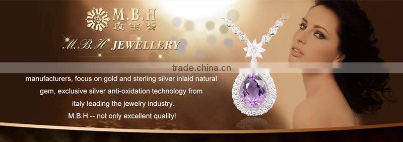 factory wholesale silver gemstone jewellery set 18K gold plating 925 silver natural pink topaz earrings pendant necklace set