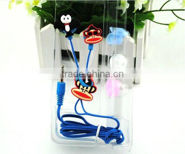 2014 best selling Cute Lovely anime in-ear Earphones for kids