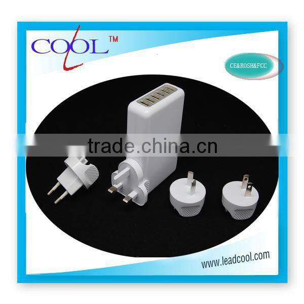 wholesale charger 5V 6A 6 port for iphone travel charger