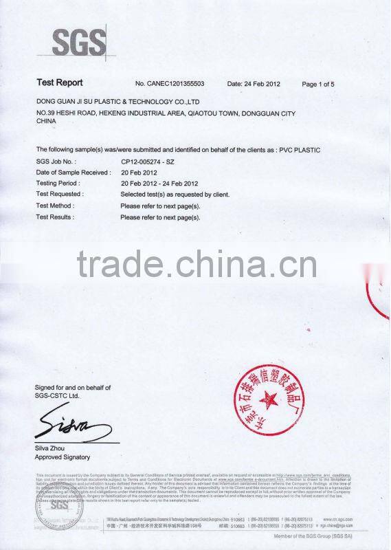 PVC strip co-extruded with white fabric