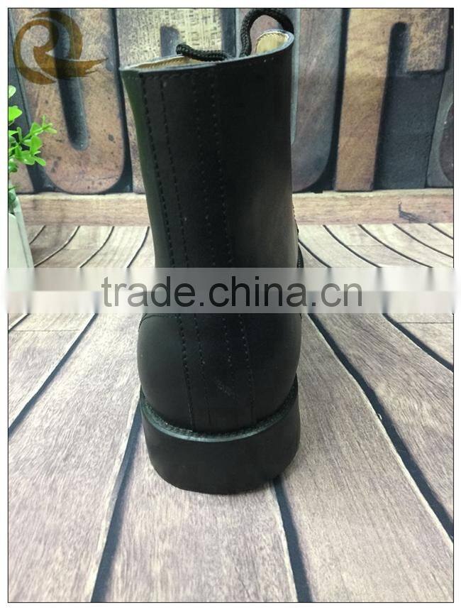 Man dress army black leather officer police shoes