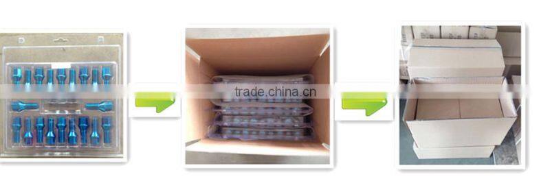 19 Hex wide rim with washer chromeplated wheel bolts