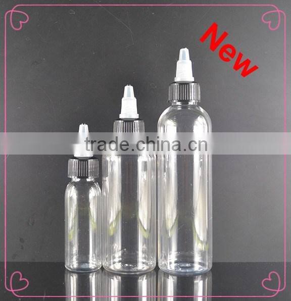 unicorn bottle PET clear bottle with the twist off caps