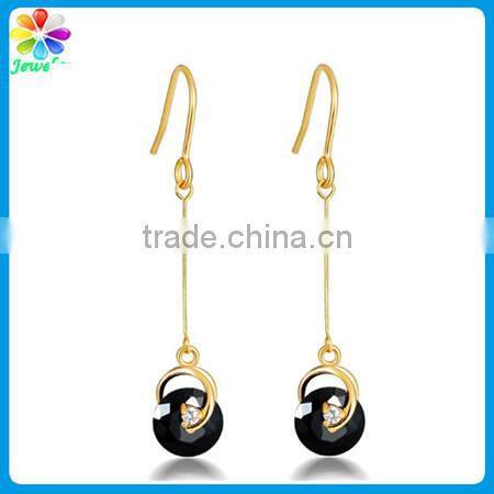Cheap ball crystal ball silver hook crystal drop earring