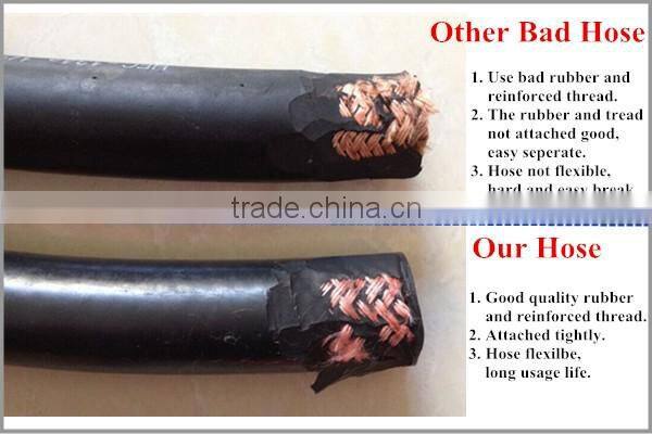 PA top welding hose, pa the permeable layer, the top standard black rubber hsoe