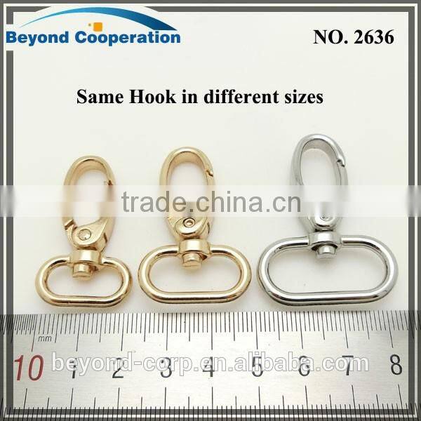 3/4" 3/8" 1 1/4" 1 3/4" 1 inch 13mm 17mm 20mm 26mm gold Brushed Antique Brass with laquer handbag connection hook