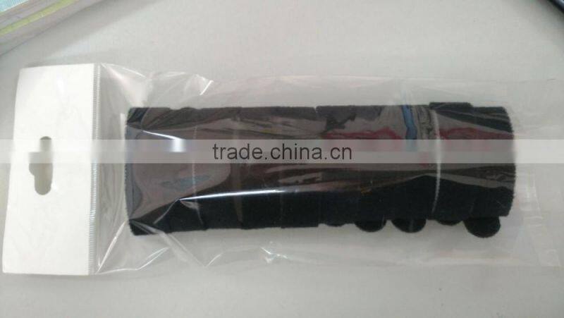 Plastic injection hook+blue soft loop back to back cable ties