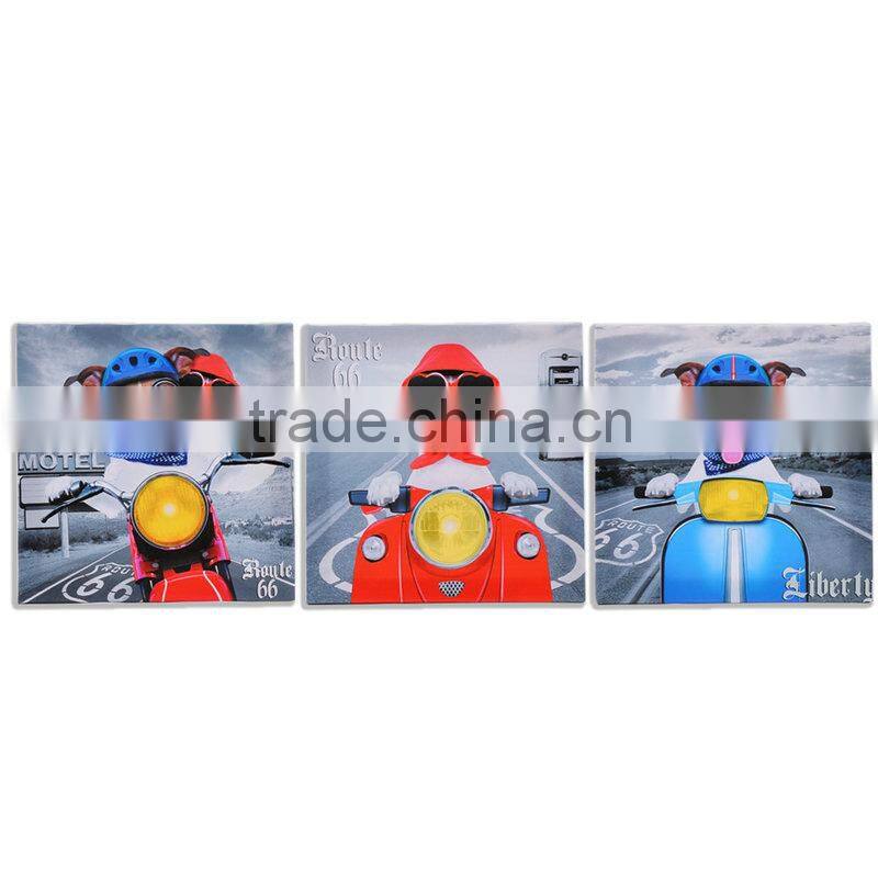 Modern wall art decor wood frame printing canvas