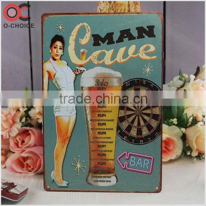 Vintage House Poster Metal Craft TIN SIGNS