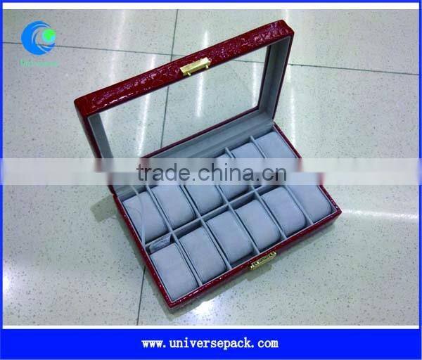 Company Custom Watch Box Wooden High Quality Boxes With Printed Logo