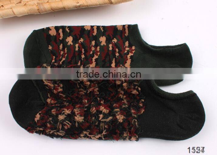 cheap young man fashion camo design military green cotton army socks