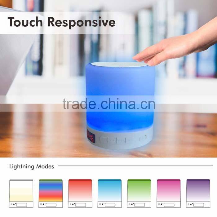 Multi Colored Wireless Smart LED Bluetooth Speaker with led light