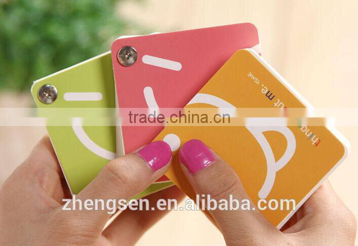 Lovely loose-leaf memo pad with rivet for promotional gift