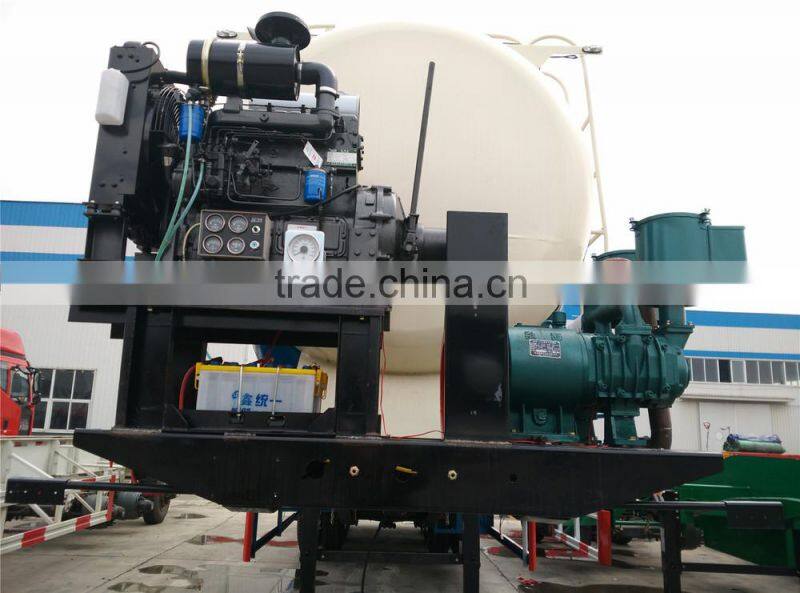 Hot sell 45cbm Bulk Cement Tanker Trailer / cement trailer Sale