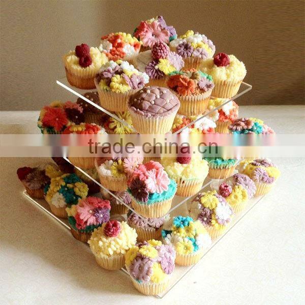 Five 5-Tier Clear Fruit Stand Wedding Cake Stand Dessert Stand for Good Quality