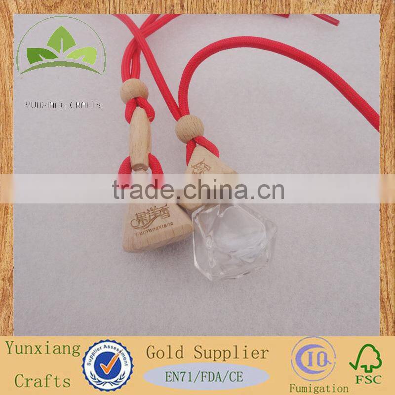 wooden car perfume hanging bottle lids caps