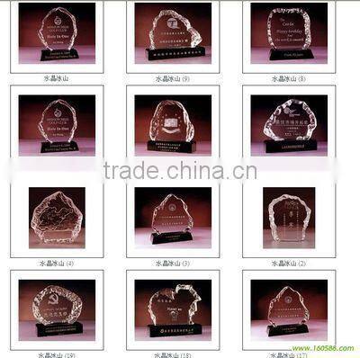 crystal glass iceberg personal customize photo frame