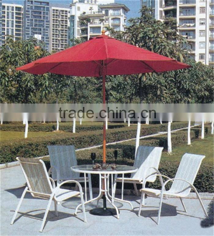 Garden Table and Chair with umbrella ,PE Rattan Garden sofa