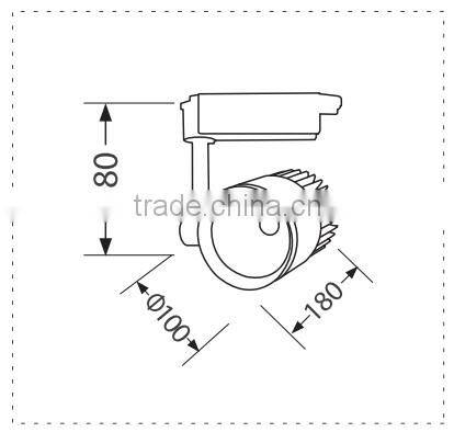 Modern kitchen LED track lighting