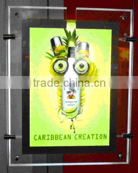 Hot advertising: pocket super slim crystal light box