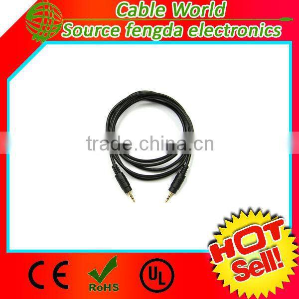 Good price!!! 2.5mm to 2.5mm stereo male to male audio cable Nickel plated connector