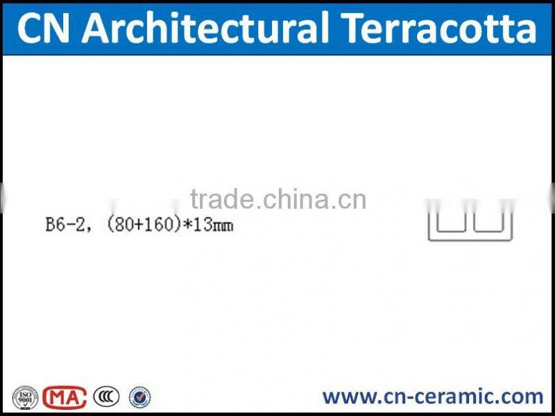 Exterior wall terracotta louver