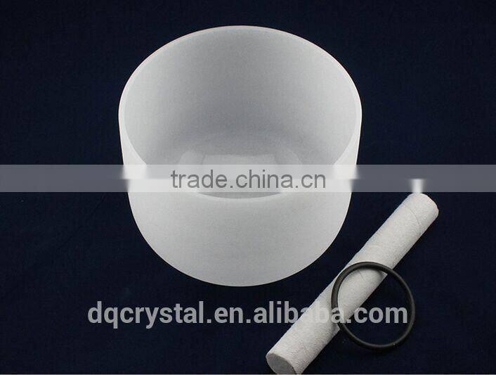 Frosted Chakra Crystal Singing Bowl