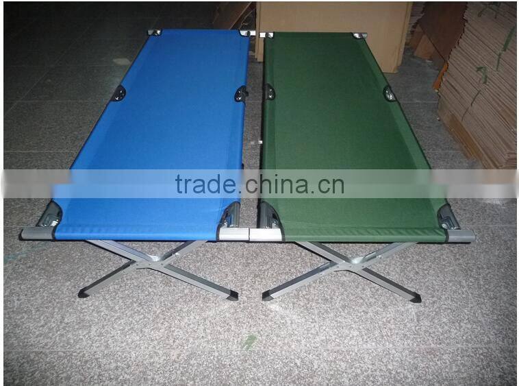 OEM Wholesale Lightweight Metal Cot Military Camping Folding Bed