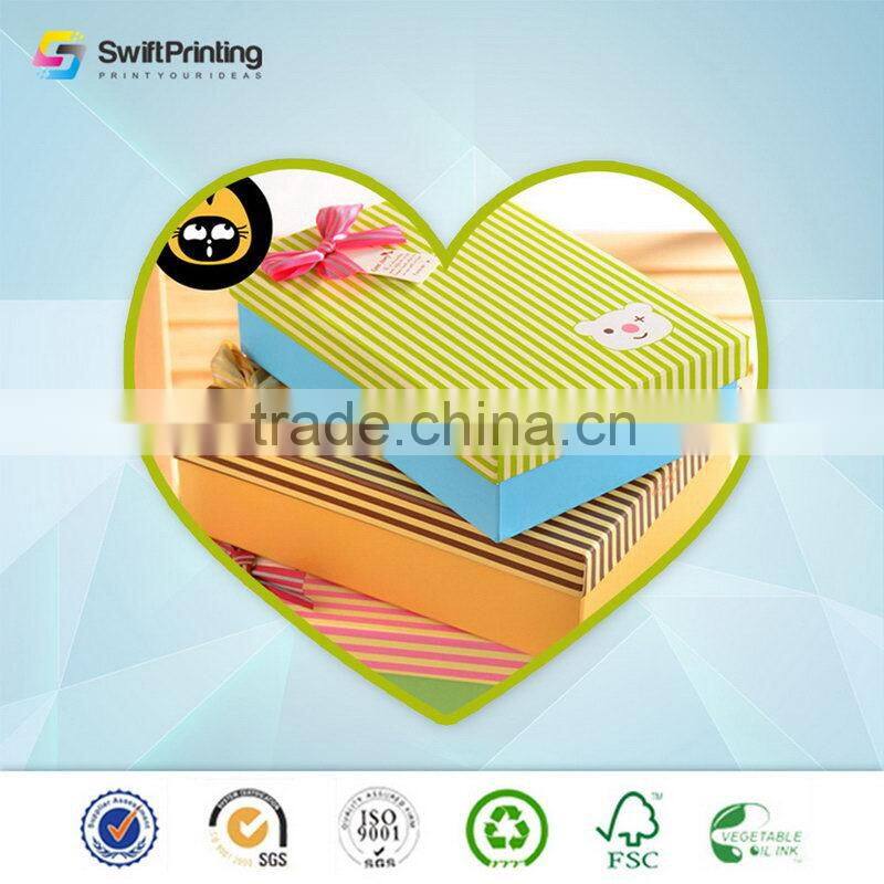 Fashion antique 4 color printing pretty cardboard box