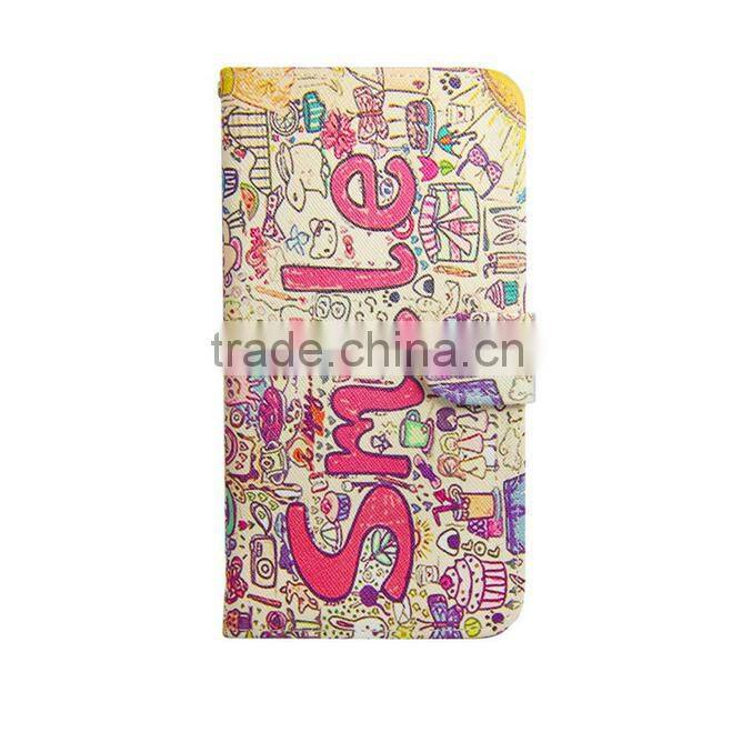 2016 Factory OEM flip wallet case for alcatel pop c7