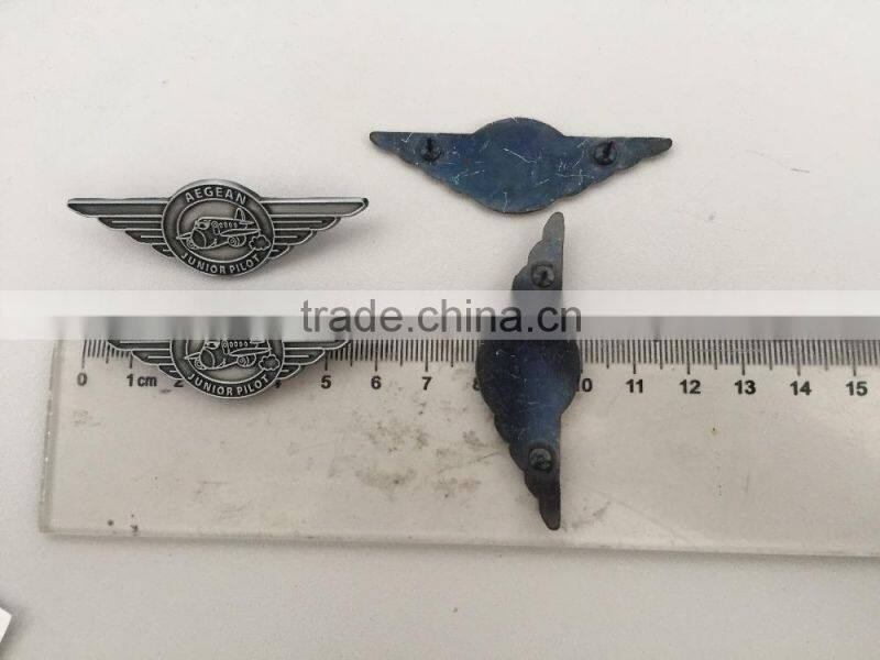 metal pin badge,pilot pin badge,plane pin badge,metal lapel pin