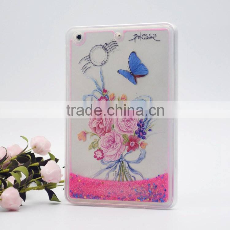 Tranasparent clear liquid rubber case for Ipad mini
