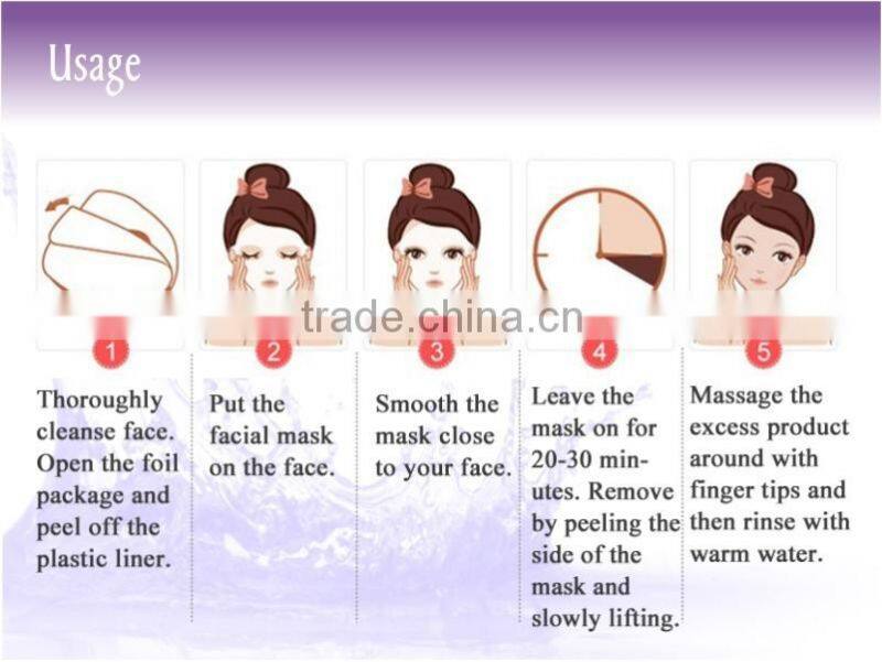 OEM moisturize whitening anti-wrinkle facial rose sleep gel mask