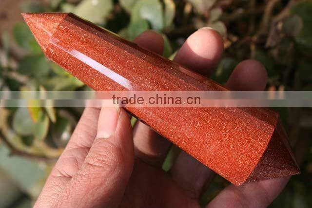 ROCK QUARTZ CRYSTAL HEALING DOUBLE POINTS-24 SIDE