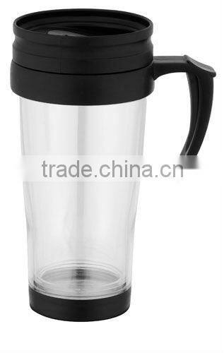 insulated coffee mug with handle and lid